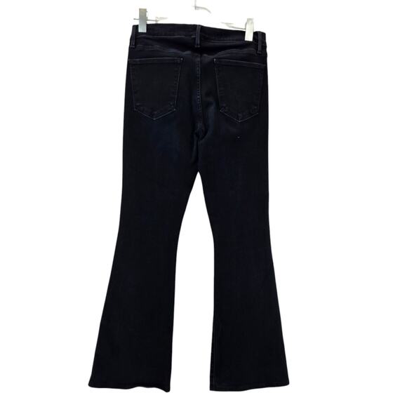 Frame Denim Le High Flare Jeans Womens 30 Dark Wash Cowgirl Rockabilly Boho USA - Picture 4 of 13